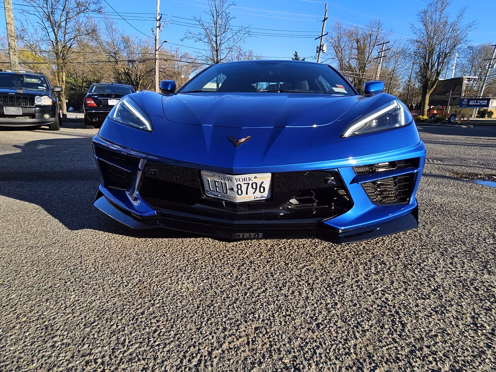 Corvette C8 parked outside Elite Performance & Repair in Huntington, NY