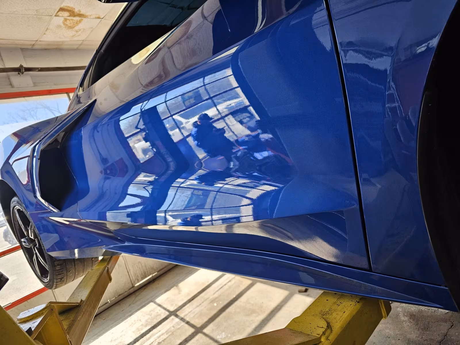 Corvette paint detail at Elite Performance & Repair